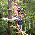 photo of people on ropes course